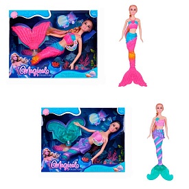 Лялька 161-2-5 русалка,світ,2 види,бат.кор.26-20-6см - 1 - smarttoys.com.ua