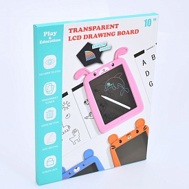 LCD планшет TD2023115 10 дюймів,для малювання,кольоровий,картки 4шт.(двосторонні),3 види,бат.,кор. - 1 - smarttoys.com.ua