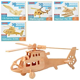 Дерев'яна іграшка Пазли K-21801-2-3-4-6-9 пов. транспорт, від 24 до 32дет., 4 види, кул.,21-17-0,5см - 1 - smarttoys.com.ua