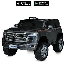 Джип M 6146EBLRS-11 2,4Gрадіок.,1*12V12AH,4*45W,MP3,USB,TF,BLUETOOTH,EVA,шкіра,муз.,світло,фарб.сір. - 1 - smarttoys.com.ua