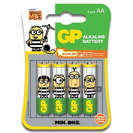 Батарейка GP ULTRA ALKALINE 1.5V 15AUHM-2UE4 лужна, LR6, AA - 1 - smarttoys.com.ua