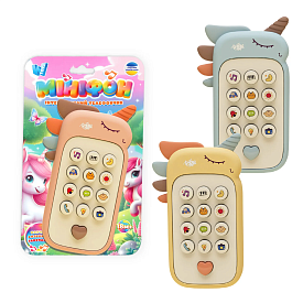 Телефон 90313 (96) "WToys", 3 види, ОЗВУЧУВАННЯ УКРАЇНСЬКОЮ МОВОЮ, пісні, цифри, фрази, скоромовки, загадки, казки, на листі, ВИДАЄТЬСЯ МІКС - 1 - smarttoys.com.ua