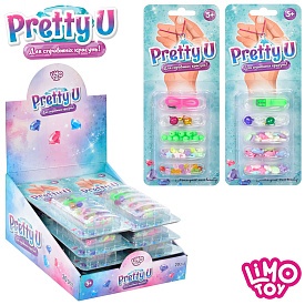 Бісер M 4984 UA намистини, підвіски, нитки, мікс видів, 20 шт. в диспл., лист, 27-21-13 см. - 1 - smarttoys.com.ua