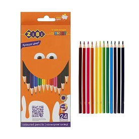 Олівці кольорові 24 кольорів SMART - 1 - smarttoys.com.ua