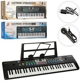 Синтезатор MQ6111-12 61 клавіша, МР3, радіо, демо, 6 тонів, 2 види, бат., кор., 83-23,5-9 см. - 1 - smarttoys.com.ua