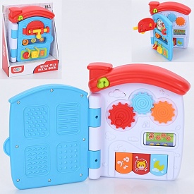 Гра O-1300 бізібудинок,бізігра,засув,шестерні,піаніно,вилка+розетка,тумблер,шестерні,муз,світло,бат. - 1 - smarttoys.com.ua