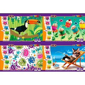 /Альбом для малювання, А4, 8 аркушів, 100 г/м2, на скобі, SMART Line - 1 - smarttoys.com.ua