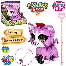 Тварина M 6245 I UA кіт,19см, каталка на палці(65см), музика(укр), пісня, звук, плюш, на бат.,в кор. - 1 - smarttoys.com.ua