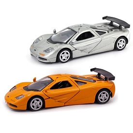 Автомодель - MCLAREN F1 1992 (сірий, помаранчевий) - 1 - smarttoys.com.ua