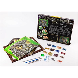 Набір творчості "Алмазний живопис. DIAMOND MOSAIC" DM-01-01,02,03,04 ... 10 вел. (10) "Danko Toys" - 2 - smarttoys.com.ua