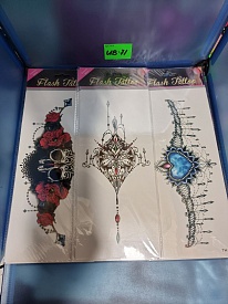 3D тату кольорові, тимчасове, мікс, 12 шт в упаковці, ціна за 1 шт - 1 - smarttoys.com.ua