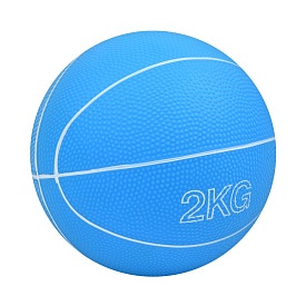 М'яч для фітнесу MS 4129-2 медбол, гума, 2кг., наповнювач пісок, кул., 13 см. - 1 - smarttoys.com.ua