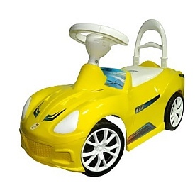 Машинка для катання СПОРТ КАР лимонна - 1 - smarttoys.com.ua