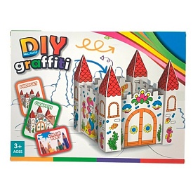 Набір для творчості 336 замок, зроби сам, розмальовка, картон, фломастери 3шт, кор., 28-21-2см. - 1 - smarttoys.com.ua