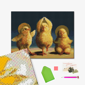 Алмазна мозаїка: Духовні курчата ©Lucia Heffernan 40х50 - 1 - smarttoys.com.ua