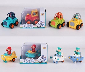 Трактор 899-43A-44A інерц., 3 види (мікс кольорів), кор., 14-9-8 см. - 1 - smarttoys.com.ua