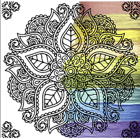 Набір для розпису - антистрес "Мандала" ТМ "RIVIERA BLANCA", шт RB-0631 - 1 - smarttoys.com.ua