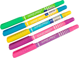 Ручка масляна RAINBOW. 0,7 мм. синя MALEVARO/12/ - 1 - smarttoys.com.ua