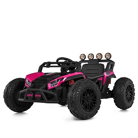 Баггі M 6073EBLR-8 2,4G радіокер., 2*12V7AH, 4*35W, USB, BLUETOOTH, EVA, муз., світло, шкіра,рожевий - 1 - smarttoys.com.ua