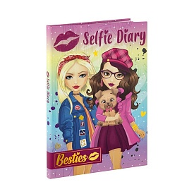 Besties Щоденник А5 з чарівною ручкою (50 аркушів, фіолетовий), арт. 961022 - 1 - smarttoys.com.ua