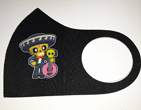 Маска Pitta Print S Brawl Stars Поко Black																						 - 1 - smarttoys.com.ua