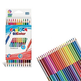 Олівці BI-COLOR двоколірні, 42991, 24 кол., кор. - 1 - smarttoys.com.ua