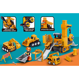 Набір гірка - ескаватор з машинками - 1 - smarttoys.com.ua