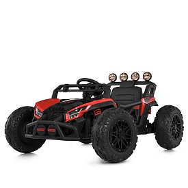 Баггі M 6073EBLR-3 2,4G радіокер., 2*12V7AH, 4*35W, USB, BLUETOOTH, EVA, муз., світло,шкіра,червоний - 1 - smarttoys.com.ua