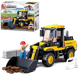Конструктор SLUBAN M38-B0538 "Місто": бульдозер, фігурки, 212 дет.28,5-23,5-5,5см - 1 - smarttoys.com.ua