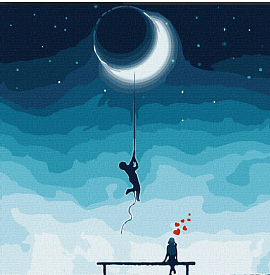 Набір для розпису по номерах. "Для тебе - місяць з неба" 50х50см - 1 - smarttoys.com.ua