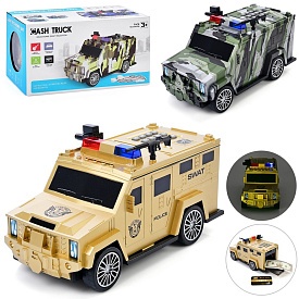 Машина WF-3018AC сейф з кодом,затягує купюри,2види(військ.,поліц.),муз.,світло,бат.,кор.,28,5-15-13, - 1 - smarttoys.com.ua