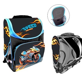 Ранець-короб ортопедичний, Мото 34*26*15см, Space, Д - 1 - smarttoys.com.ua