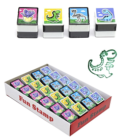 Штампи дитячі "Дінозаври", 4 види, в дісплеї/24/ - 1 - smarttoys.com.ua