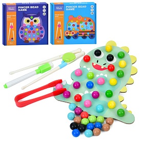 Гра TM482A-B-E настільна, кульки, пінцет, маркер, палички, ігрове поле, 3 види, кор., 20-18,5-3 см. - 1 - smarttoys.com.ua