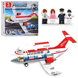 Конструктор SLUBAN M38-B0365 "Авіація": літак, фігурки, 275 дет. - 1 - smarttoys.com.ua