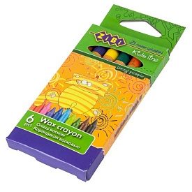 Олівці воскові, 6 кольорів - 1 - smarttoys.com.ua