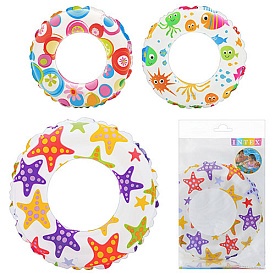 Круг надувний 59241 кольоровий, 61 см - 1 - smarttoys.com.ua