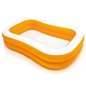 Басейн 57181 Мандарин, 3+, прямокутний, 600л, зливний клапан, рем.запл., кор., 229-152-48 см. - 1 - smarttoys.com.ua