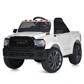 Джип M 5766EBLR-1 радіокер.(2,4G), 2 мот.35W, акум.12V10AH, EVA, шкіра, MP3, USB, муз.,світло,білий. - 1 - smarttoys.com.ua