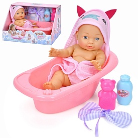 Пупс YL2430N-C  ванна, аксесуари, кор., 33-19-21 см. - 1 - smarttoys.com.ua