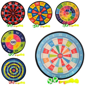 Дартс M 3391 на липучці, дротики 2 шт., м'ячики 2 шт., 6 видів, кул., 28-28-3 см. - 1 - smarttoys.com.ua