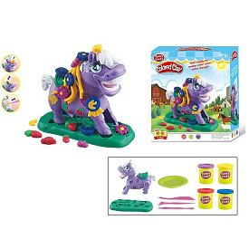 Тісто для ліплення F 018-7 (48/2) "Colored Clay", 4 кольори тіста, аксесуари, в коробці - 1 - smarttoys.com.ua