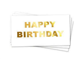 Конверт для грошей "HB жирний курсив Золото" - 1 - smarttoys.com.ua