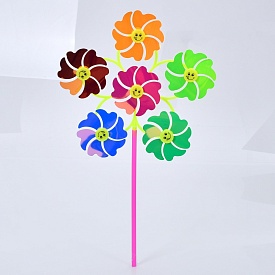 Вітрячок МR 1228 вертушка, квітка 6 шт., паличка, фольга, упак. 2 шт. в кул., 24-24-4 см. - 1 - smarttoys.com.ua