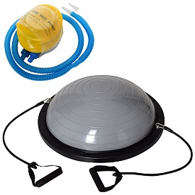 Спортивний інвентар MS 2609-2 балансув.платформа,босу,діам.60см.,еспандер,насос, сірий, кор. - 1 - smarttoys.com.ua