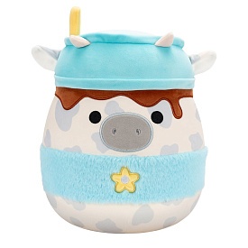 М'яка іграшка SQUISHMALLOWS – СІРА КОРІВКА (30 cm) - 1 - smarttoys.com.ua