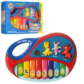 Піаніно 2216 A 13 світло, муз., бат., кор., 18,5-12,5-4,5 см. - 1 - smarttoys.com.ua