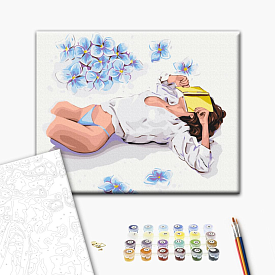 Картина за номерами: Перерва на читання © Alla Berezovska 40х50 - 1 - smarttoys.com.ua
