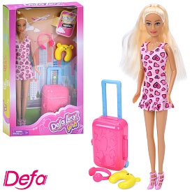Лялька DEFA 8801 валіза, аксесуари, кор., 19-32-5,5 см. - 1 - smarttoys.com.ua