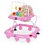 Ходунки M 0541C-6 дуга з підвісками, колеса 8 шт., 2 стопора, муз., світло, бат., рожевий. - 1 - smarttoys.com.ua